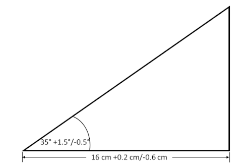 Example #2: Unequal bilateral tolerances.