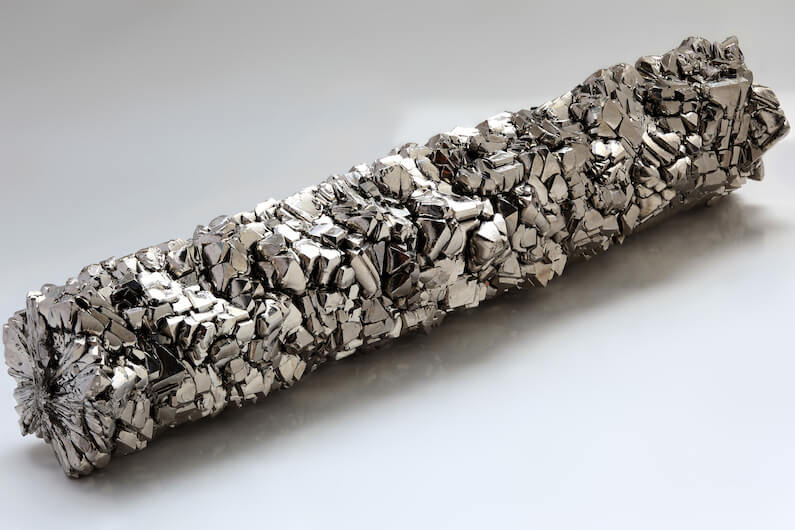 Titanium crystal bar