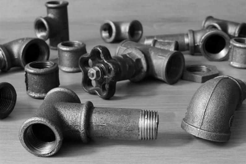 Cast iron plumbing