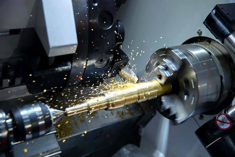 CNC turning center, also called a CNC lathe