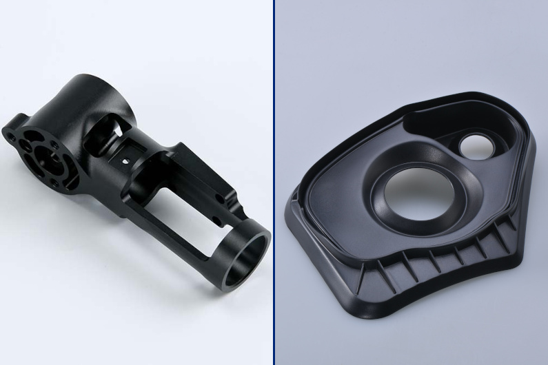 CNC machining vs. injection molding - parts