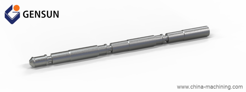 Figure 4: Long and slender part manufactured using swiss lathe machine