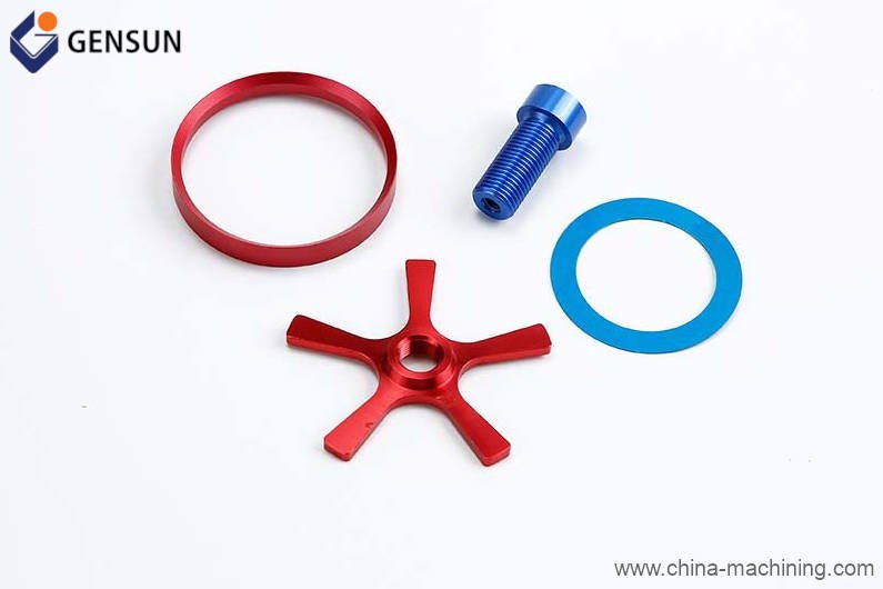 Parts anodized