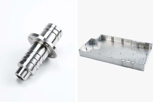 CNC turned part and milled part